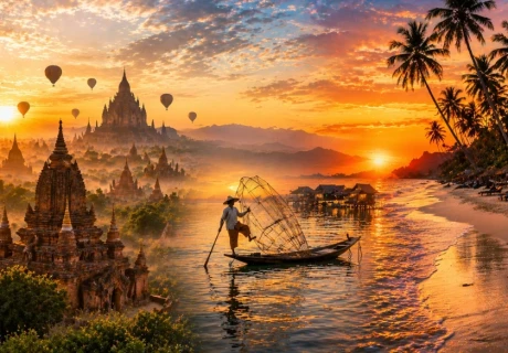 Hành Trình Myanmar Cá Nhân Hóa: Bagan – Inle – Ngapali Linh Hoạt Theo Nhu Cầu